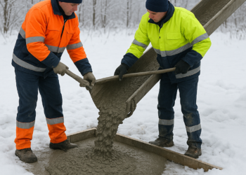 Зимний бетон