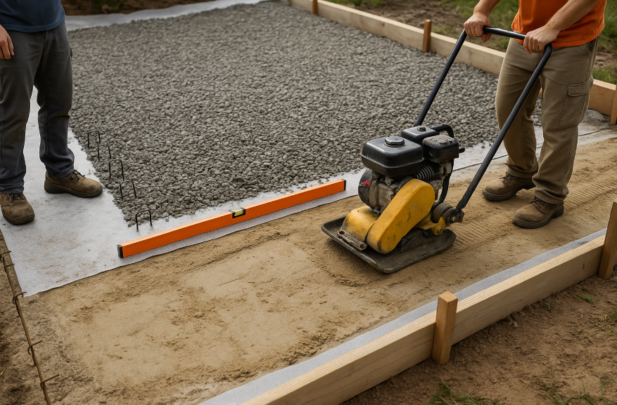 Подготовка к заливке