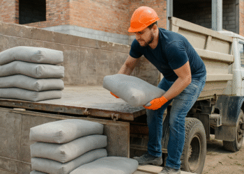 Разгрузка бетона