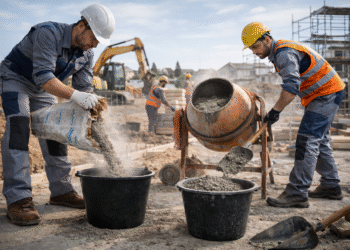 Заливка бетона