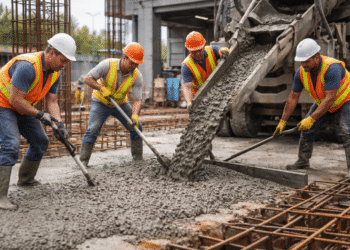 Заливка бетона