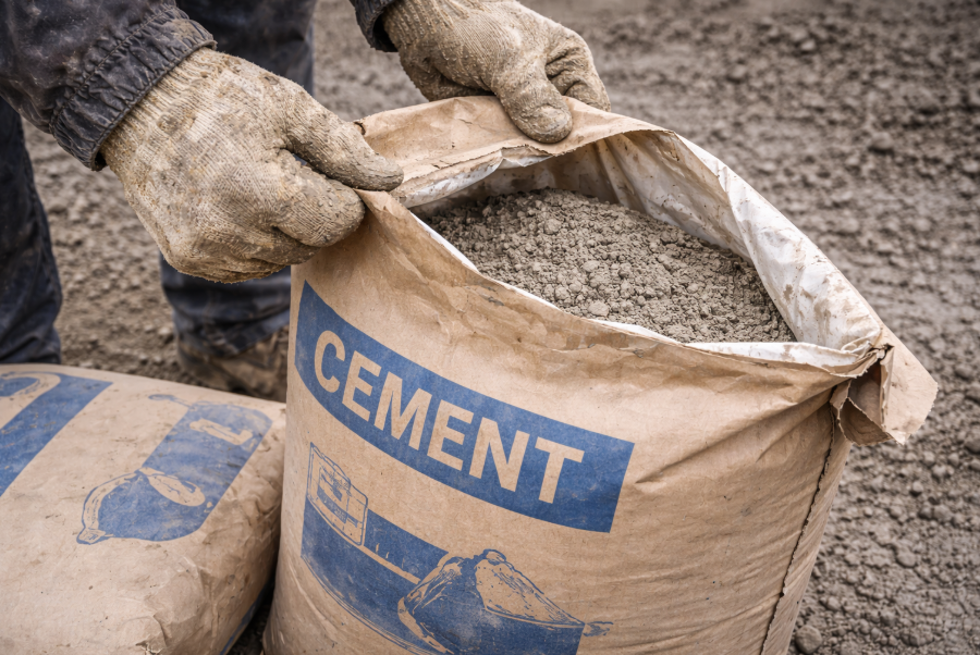 бетон на складе