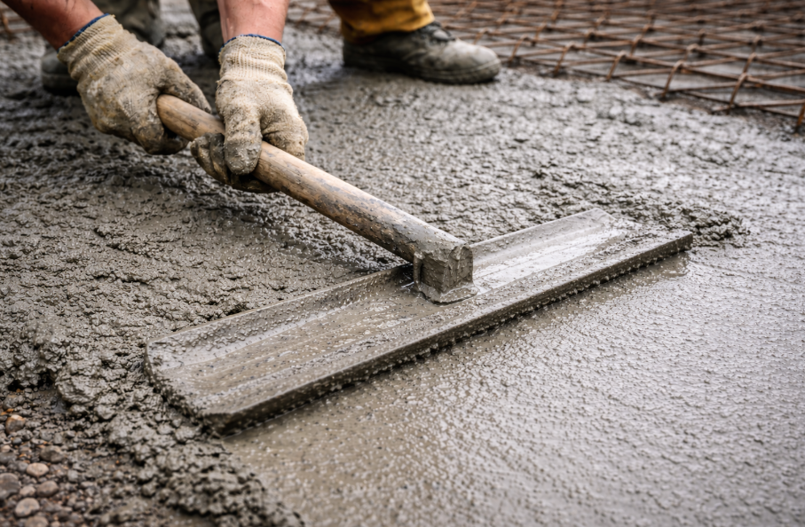 Заливка бетона